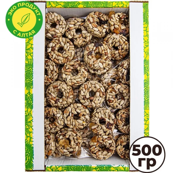 №3 Козинаки из подсолнечника с медом и сухофруктами "Зачетные" 500г в Арзамасе