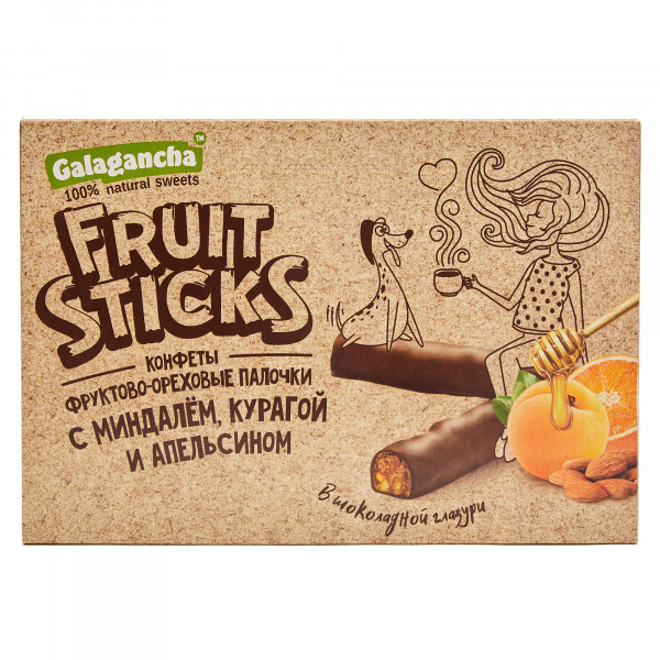 №2 Берестов КРАФТ Fruit Stiсks с курагой и миндалем, 175г   в Арзамасе