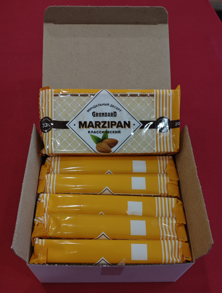 TM Grondard      (11133) Марципан 33%, (блок 6 шт по 200г)             в Арзамасе