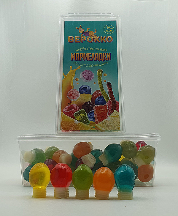 №2 Жевательный мармелад Лампочки, 250г      в Арзамасе