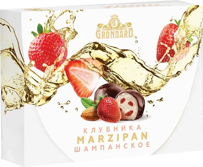  TM Grondard       (10185) Конфеты глазированные Марципановые Клубника и Шампанское, 98г в Арзамасе